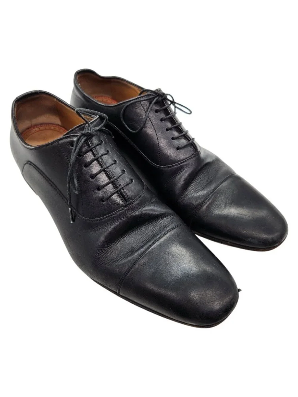 Christian Louboutin Greggo Oxford Lace Up Dress Shoes 40.5 7.5 Flat Calf Leather